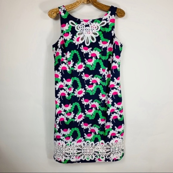 Lilly Pulitzer Mariana Yum Yum Cutout Lace Dress 10 - Picture 3 of 9